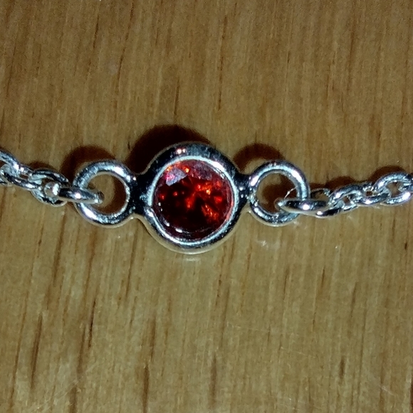 Sterling 4 gem bracelet - Picture 7 of 16